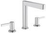 Hansgrohe Trojotvorová umývadlová batéria Finoris s odtokom, chróm 76034000