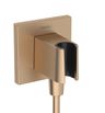 Hansgrohe Držiak sprchy FixFit E s prípojkou na hadicu, brúsený bronz 26889140