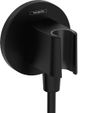 Hansgrohe FixFit S Držiak sprchy s prípojkou na hadicu, čierna podložka 26888670