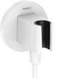 Hansgrohe Držiak sprchy FixFit S s prípojkou na hadicu, biely matný 26888700