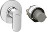 Hansgrohe Rebris S Podomietková sprchová batéria, sada s telesom, chróm 72648000