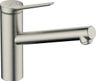 Hansgrohe Zesis M33 Drezová batéria so sprchou pre nízkotlakové/beztlakové ohrievače, nerezová oceľ 74806800