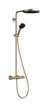 Hansgrohe Pulsify S Puro Sprchový termostatický systém Eco, kartáčovaný bronz 24237140