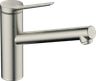 Hansgrohe Zesis M33 Dřezová baterie, EcoSelection, CoolStart, 1jet, nerezová ocel 74813800
