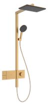 Hansgrohe Raindance Alive Q Sprchový systém s termostatickou batériou, EcoSmart, kartáčovaný bronz 24581140