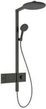 Hansgrohe Raindance Alive S Showerpipe Sprchová súprava s termostatom, 1 jet, kartáčovaný čierny chróm 24582340