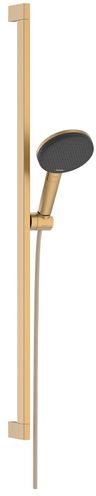 Hansgrohe Raindance Alive Select S, EcoSmart, Sprchová sada so sprchovou tyčou, 90 cm, 3jet, kartáčovaný bronz 24601140