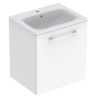 Geberit Selnova štvorcová skrinka + umývadlo Slim 60 cm, biela lesklá 501.252.00.1