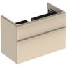 Geberit Smyle Square Kúpeľňová skrinka pod umývadlo 88,4 cm, pieskovo sivá 500.354.JL.1