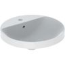 Geberit VariForm Zapustené umývadlo 40 cm s otvorom a prepadom, biele 500.704.01.2