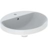 Geberit VariForm Zapustené umývadlo 50 x 45 cm s prepadom, biele 500.712.01.2