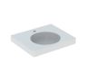 Geberit Preciosa II Umyvadlo 60x50 cm s odkládací plochou, otvor pro baterii, bílá 123262000