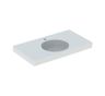 Geberit Preciosa II Umyvadlo 90x50 cm s odkládací plochou a otvorem, bílá 123292000