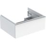 Geberit iCon Skrinka pod umývadlo 88,8 x 24,7 cm, biela lesklá, úchytka lesklý chróm 502.312.01.2