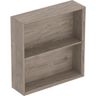 Geberit iCon Štvorcový policový regál 45 x 46,7 cm, orech hickory 502.323.JR.1