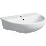 Geberit Selnova Umývadlo s polospádom 55x44x cm, biele 500.311.01.7