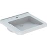 Geberit Selnova Comfort Square Bezbariérové umývadlo 55x52,5 cm, bez prepadu, biele 500.786.00.7