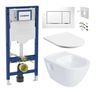 Geberit Set modulu do sadrokartónu, WC Urban a tlačidlá, biela/chróm KBE051