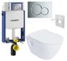 Geberit Set modulu na zamurovanie, tlačidlá a závesne WC Urban s WC doskou, chróm KBE101