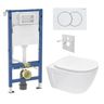Geberit Set modulu do sadrokartónu, WC Diana New a tlačidlá, biela KBE109