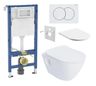Geberit Set modulu do sádrokartonu, WC Urban a tlačítka, bílá KBE114