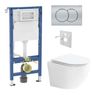 Geberit Set modulu do sádrokartonu, WC Urban a tlačítka, chrom mat KBE118