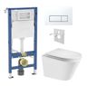 Geberit Set modulu do sádrokartonu, WC Spinex a tlačítka, bílá KBE131