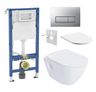 Geberit Set modulu do sádrokartonu, WC Urban a tlačítka, chrom mat KBE144