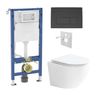 Geberit Set modulu do sádrokartonu, WC Urban a tlačítka, černá mat KBE148