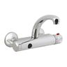 Sanela Elektronická vaňová termostatická batéria, rozstup 10 cm - pre batérie, chróm SLU 25BK
