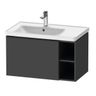 Duravit D-Neo Skrinka pod umývadlo 78,4 cm, ľavá, matný grafit DE425804949