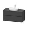 Duravit D-Neo Skrinka pod umývadlo 120 cm, matný grafit DE496904949