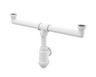 Alcadrain Sifón pre dva drezy s prevlečnými maticami 6/4" A448-DN50/40
