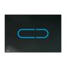 Alcadrain Ovládacie tlačidlo sklo-čierne NIGHT LIGHT-1-SLIM