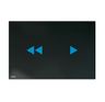 Alcadrain Ovládacie tlačidlo sklo-čierne NIGHT LIGHT-2-SLIM
