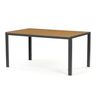 Autronic Minimal AZT-S1215OAK Záhradný stôl 150x89 cm, kov, hnedý