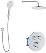kielle Oudee Sprchový set s termostatickou batériou pod omietku, EcoSpare, chróm 20602SPT70