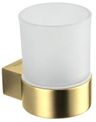 kielle Vega Sklenka s držákem, matné sklo, brushed gold 40018026