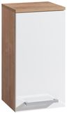 EBS Pure Horná skrinka 63x33 cm, biela/dub, ľavá