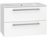 EBS Pure Skrinka s keramickým umývadlom slim 81 cm, biela