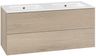 EBS KUBA Skrinka + keramické umývadlo Slim 121 cm, dub Kronberg