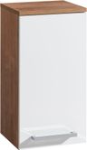 EBS Pure Horná skrinka 63x33 cm, biela/dub Ribbeck, pravá