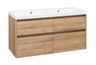 EBS Duomo Skrinka a umývadlo 121 cm, dub Riviera