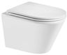 EBS Spin WC závesné 54 x 36,5 cm Vortex vrátane sedadla SoftClose, biela