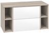 EBS Kuba Sestava skříňky se dvěma regály a deskou 101x46,8 cm, bílá/dub Kronberg KUBASET262BD