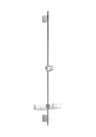 Hansa BasicJet Sprchová tyč 92 cm s držiakom a poličkou, chróm 44700300