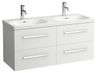 Laufen Avin Skrinka s dvojumývadlom 120 cm, biela lesklá AVIN120BL