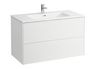 Laufen Spodná tenká skrinka s umývadlom 100 cm, biela H8649622611041