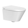 Mereo WC závěsné s integrovaným bidetem, Rimless, včetně sedátka, bílá VSD110S2