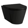 Laufen Kartell WC Rimless 54,5x37 cm, čierna lesklá H8203370200001